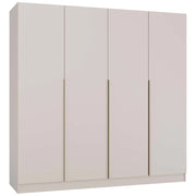 Armadio SENSO 4d 200 cm 4 ante oro maniglie per soggiorno camera da letto cashmere beige guardaroba