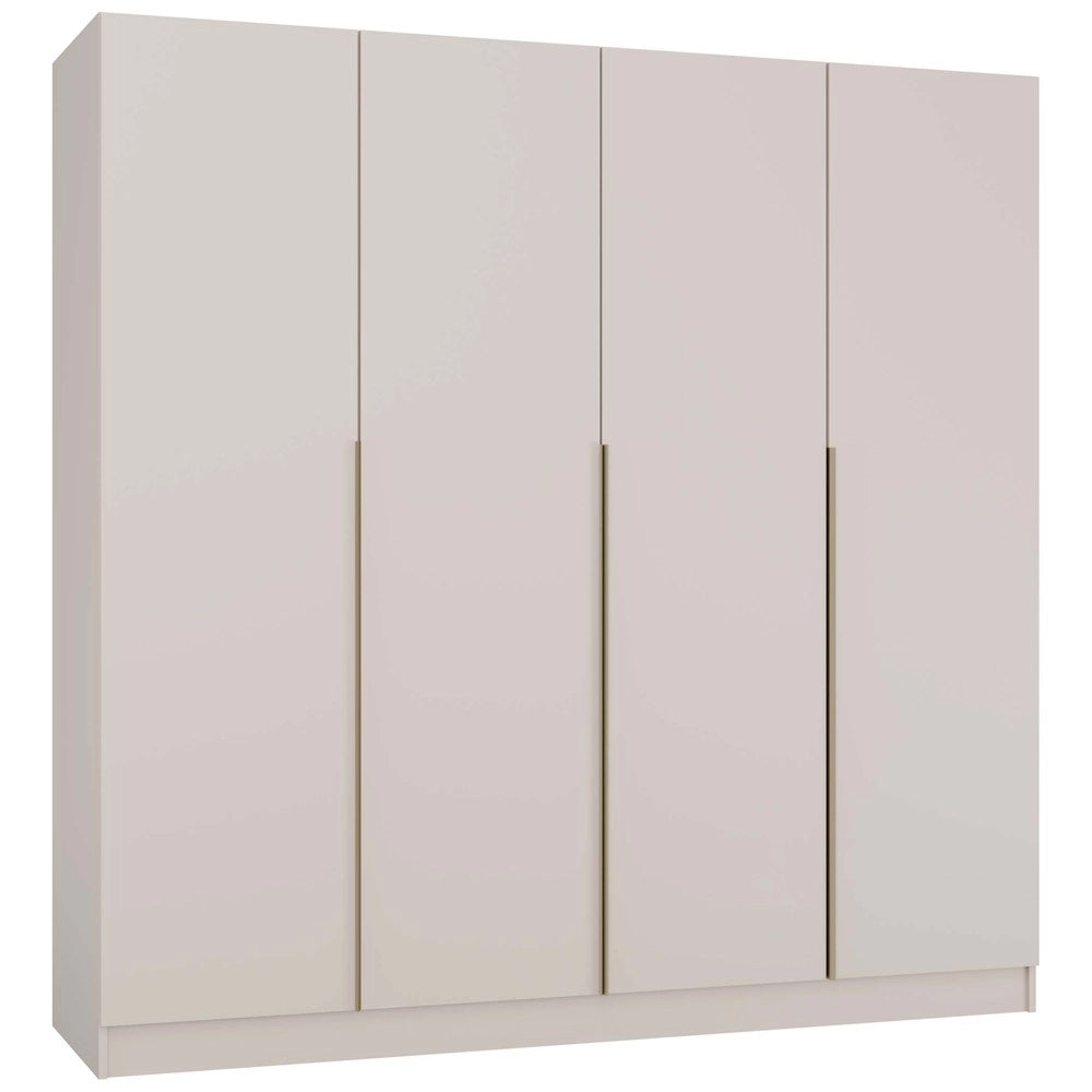 Armadio SENSO 4d 200 cm 4 ante oro maniglie per soggiorno camera da letto cashmere beige guardaroba