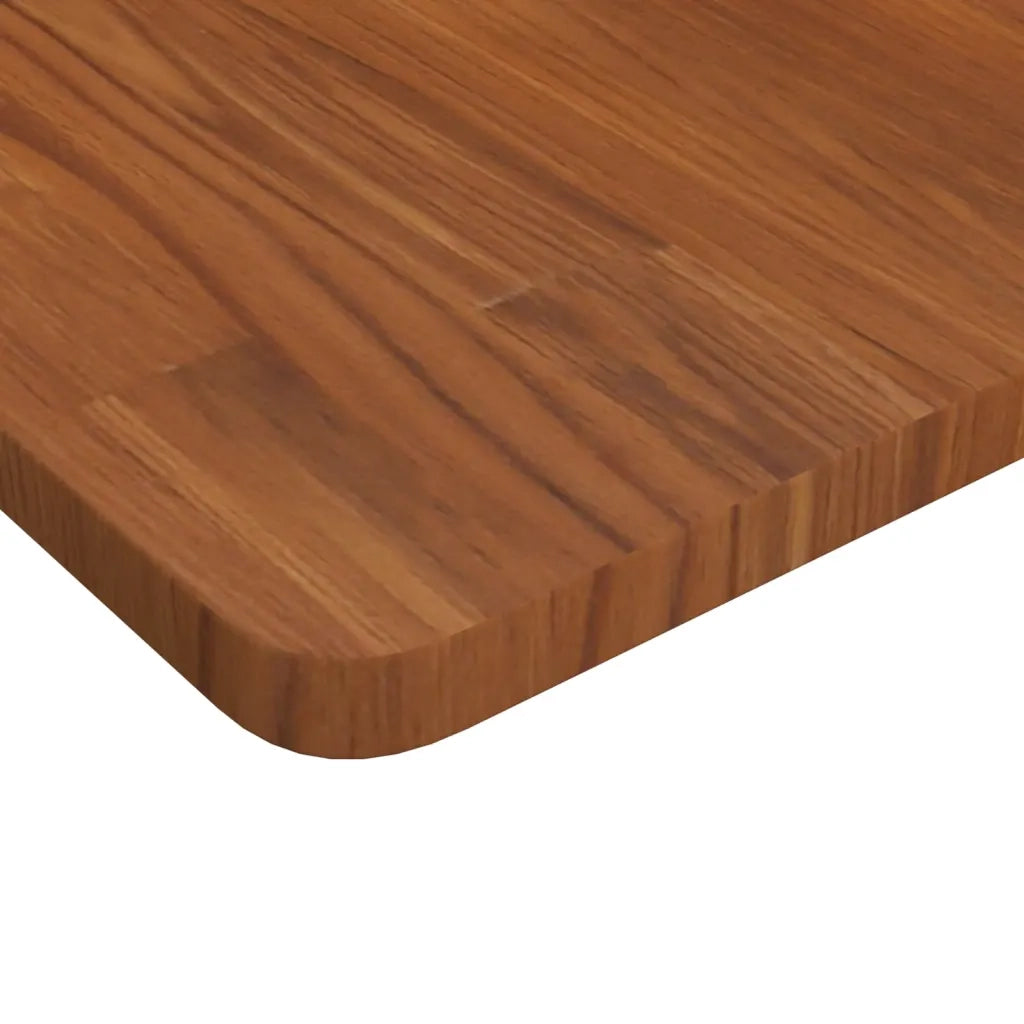 Piano Tavolo | Superficie Tavolo | Piano Scrivania Quadrato Marrone Scuro 90x90x2,5cm Rovere Trattato