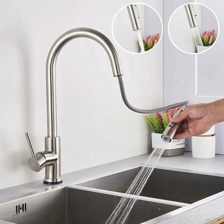 Punta Con Aeratore Per Rubinetto Da Cucina Rea Fresh Brush Steel