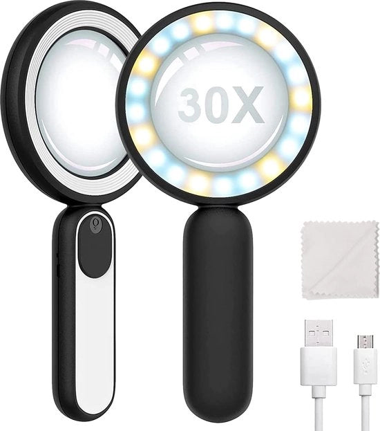 Verglassio con Illuminazione - Lezioscopio - Illuminazione a LED - Alta Qualità - Ricaricabile via USB
