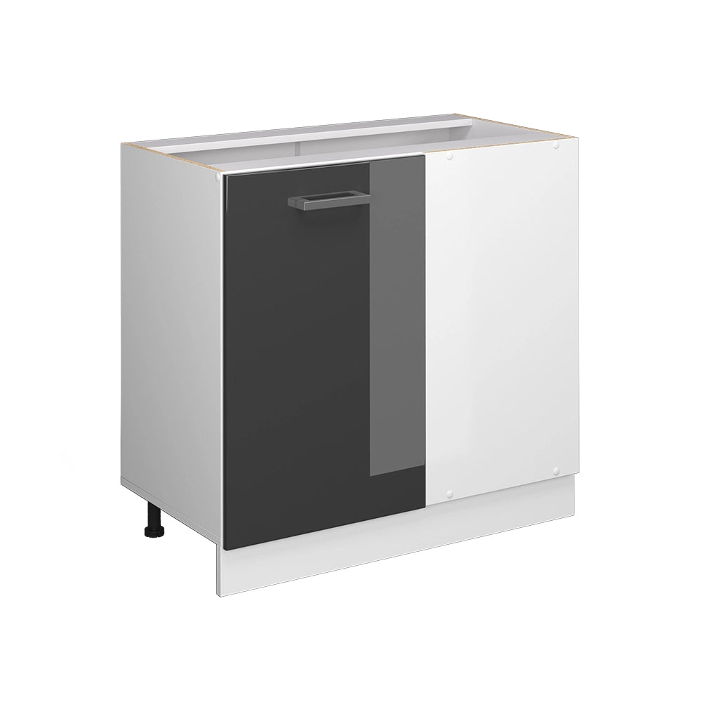 Vicco Frontale cucina Antracite lucido 39.6 x 71.3 cm frontale del mobile per mobile base ad angolo