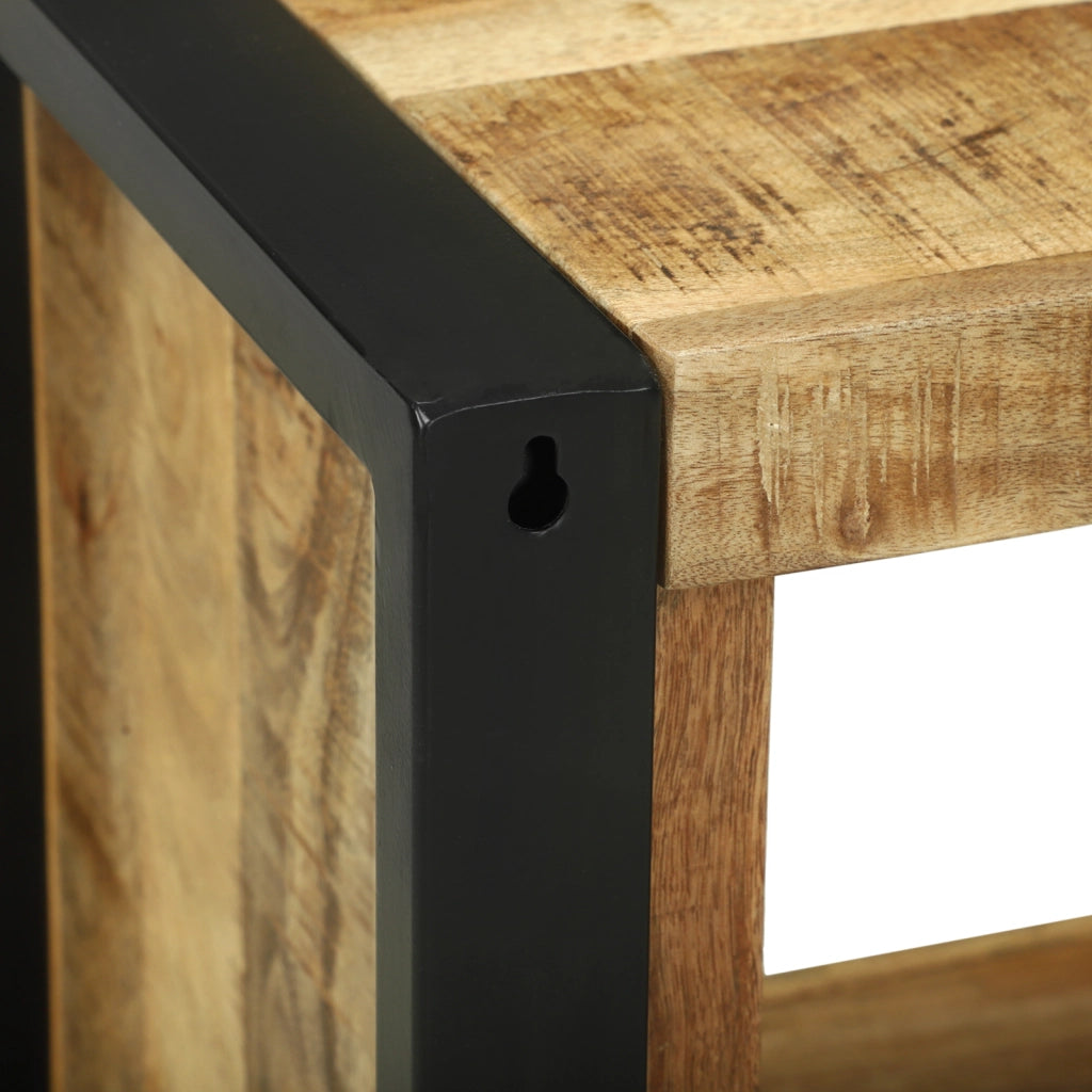 Cubo da Parete 55x35x40 cm Legno Massello di Mango