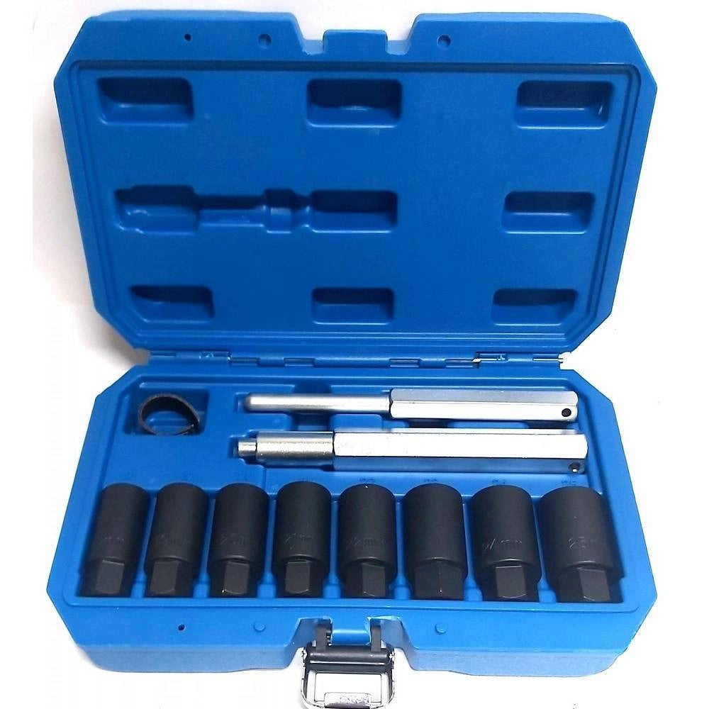 Trade Shop - Set 10pz Bussole Coniche Smontaggio Cerchi In Lega Bulloni Antifurto Kit Bussola -