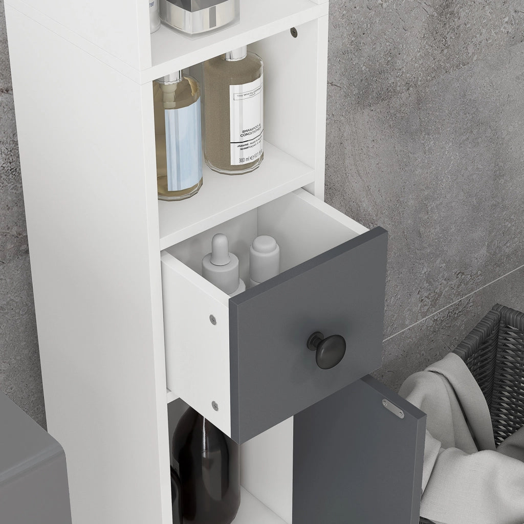 Armadio bagno ¨C zephmum ¨C grigio 20x20x180 cm