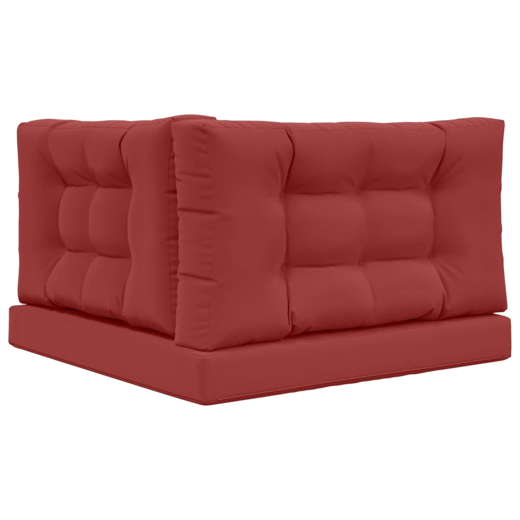Cuscino per divano da esterno 3 pcs Rosso vino Poliestere 900889