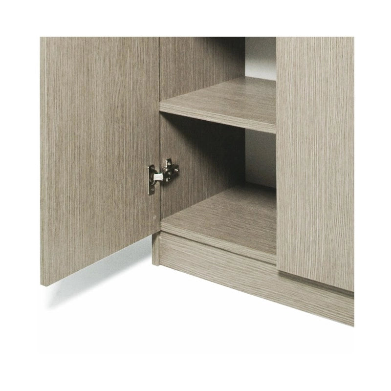 Armadio scarpiera multiuso Olmo in legno nobilitato 2 ante h130x71x38 cm