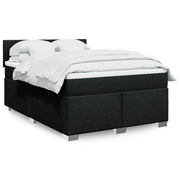Giroletto a Molle con Materasso Nero 140x190 cm in Tessuto 3288185