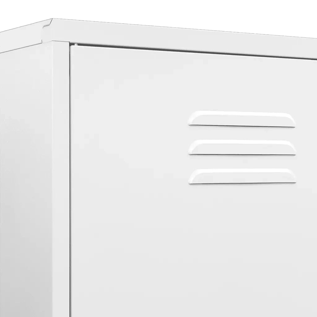 Armadio Bianco 90x50x180 cm in Acciaio CFW5727256