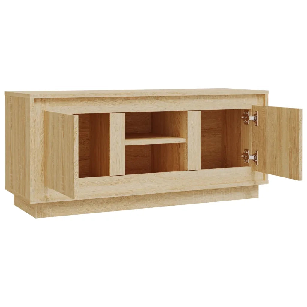 Mobile Porta TV-Mobile per TV-Credenza TV Rovere Sonoma 102x35x45 cm in Legno Multistrato 177673