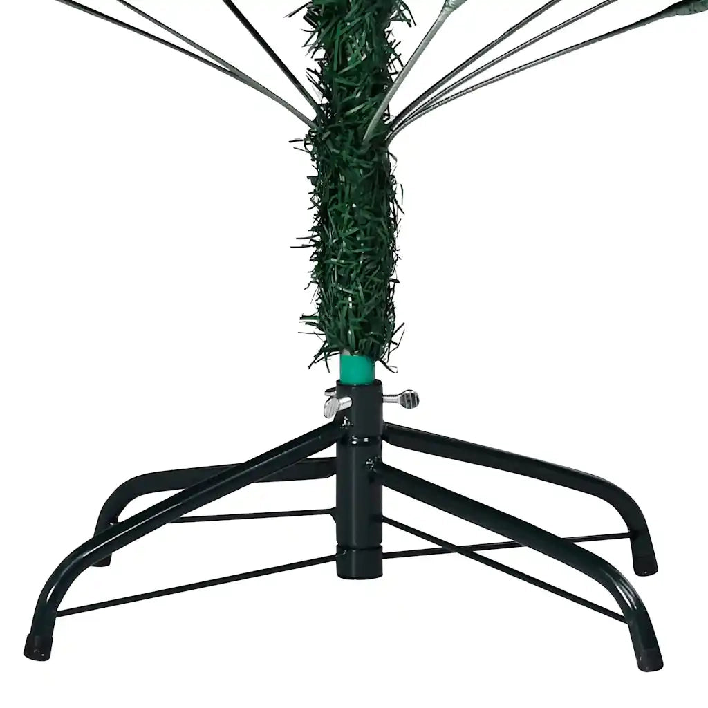 Albero di Natale Preilluminato con Palline Verde 240 cm PVCcod mxl 120776