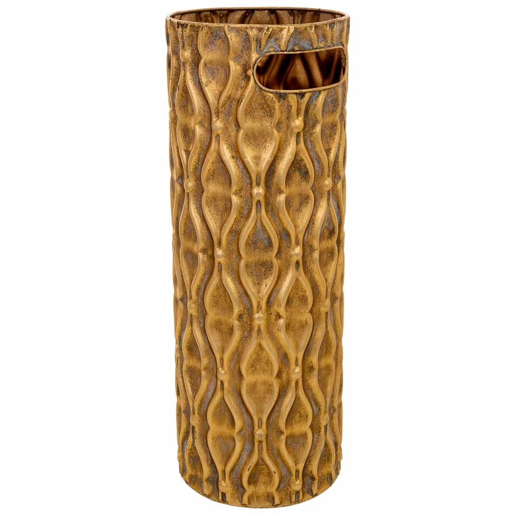 Portaombrelli metallo dorato 20x20x55h cm