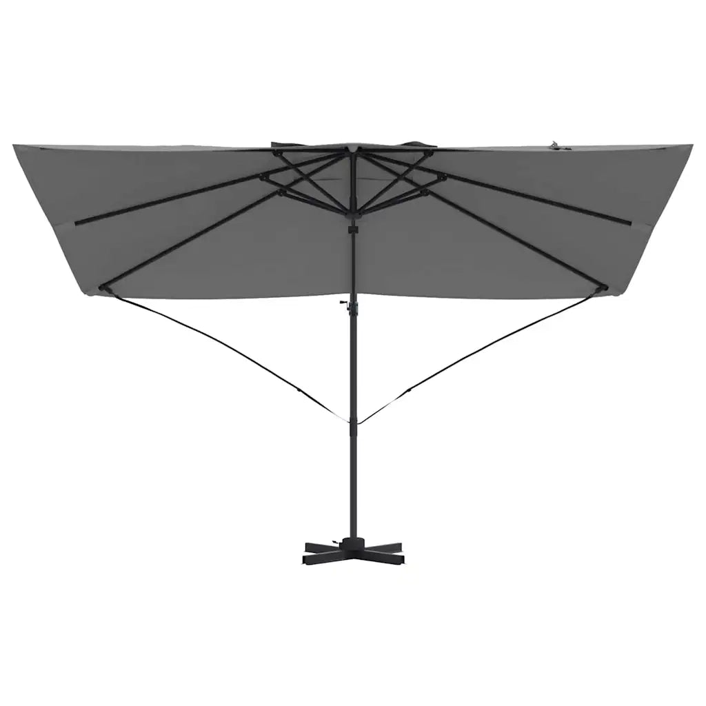 Ombrellone-Ombrello da giardino Antracite 351 x 250 x 260 cm Poliestere e Alluminio