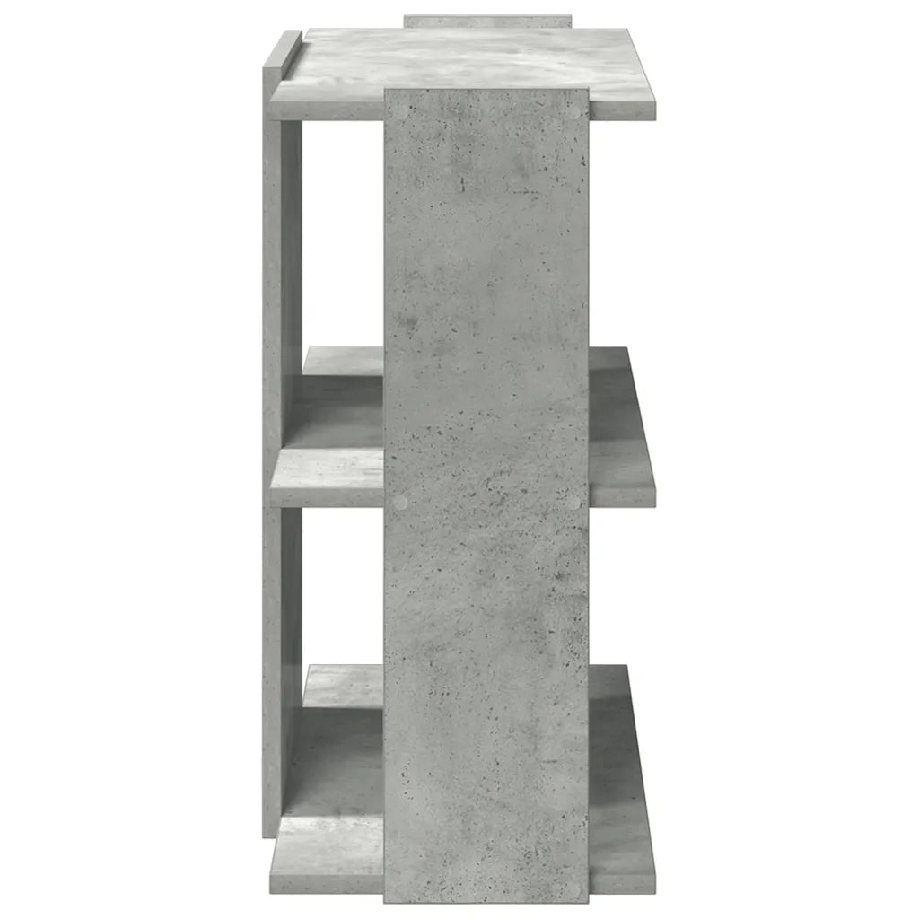 Libreria 3 Ripiani Grigio Cemento 60x30x60 cm Multistrato 860250