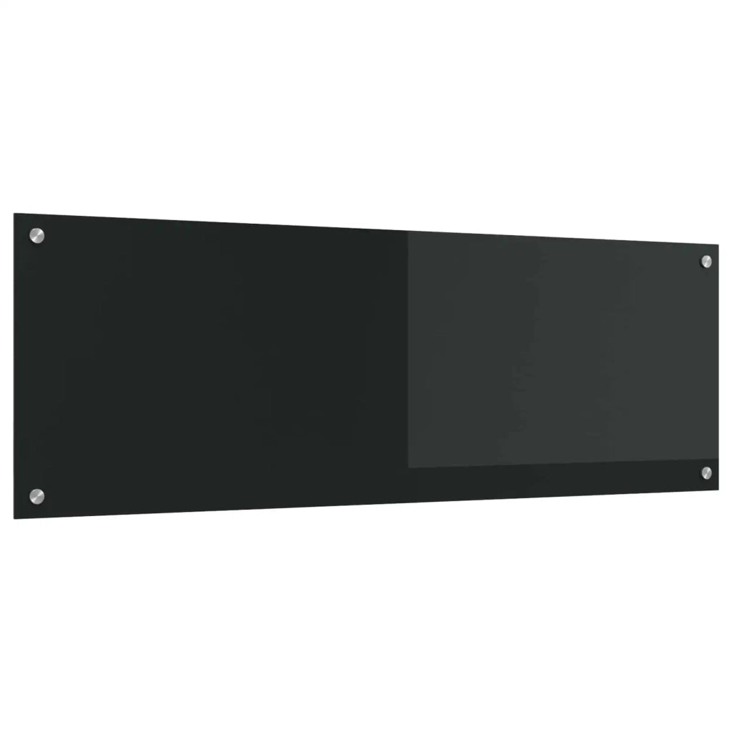 Rivestimento da Cucina Nero 120 x 40 x 0,6 cm vetro temperato 42001301