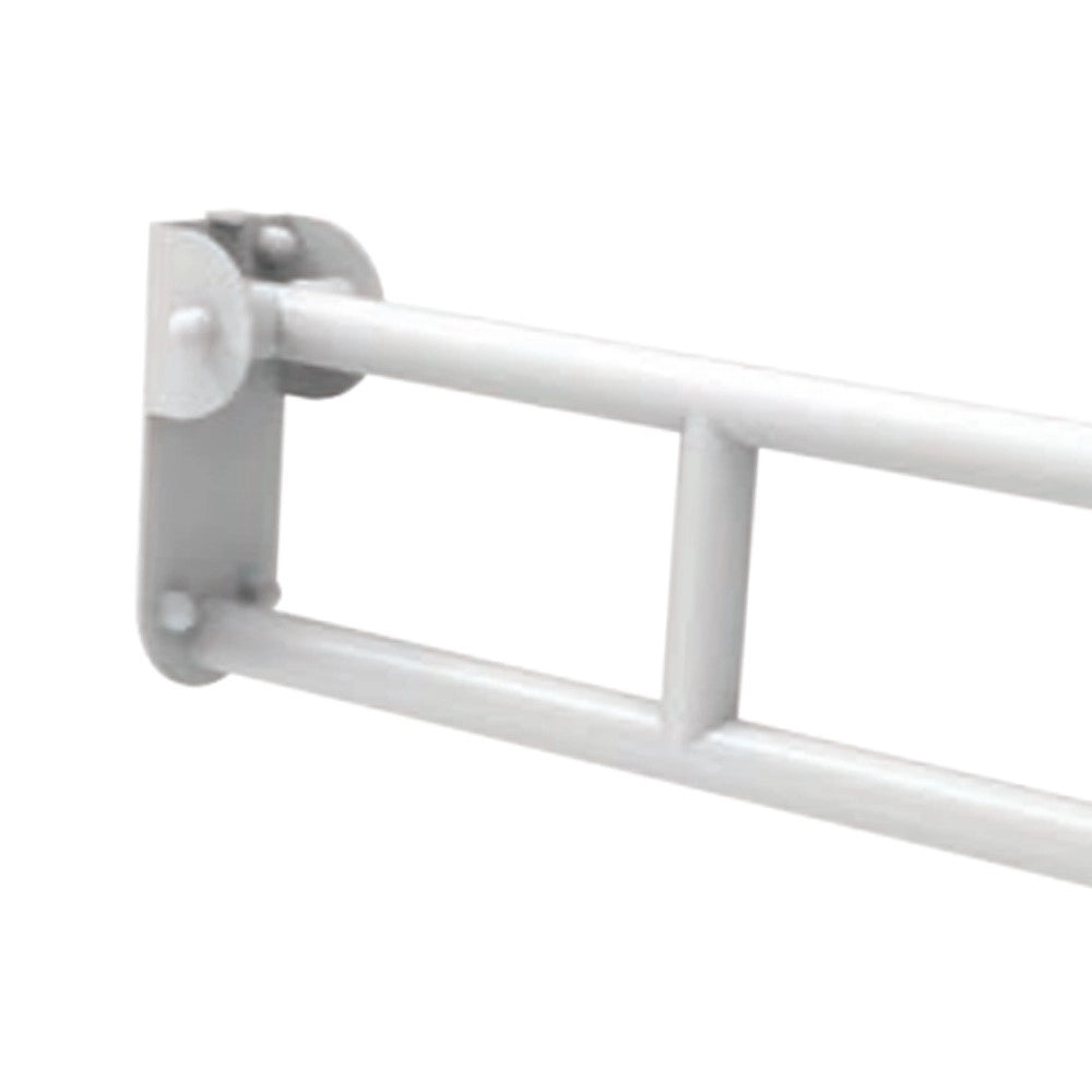 Barra maniglione cm 80 con porta rotolo e piastra rinforzata nylon