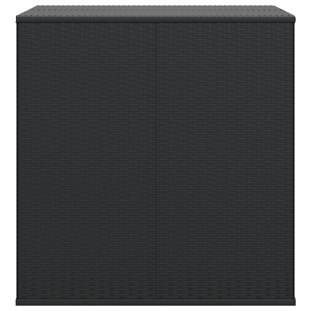 Contenitore da Giardino in Rattan PE 100x97,5x104 cm Nero CFW9706958
