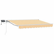 Cornice per Tenda Manuale con LED Giallo e Bianco 3 x 2 m 3420517