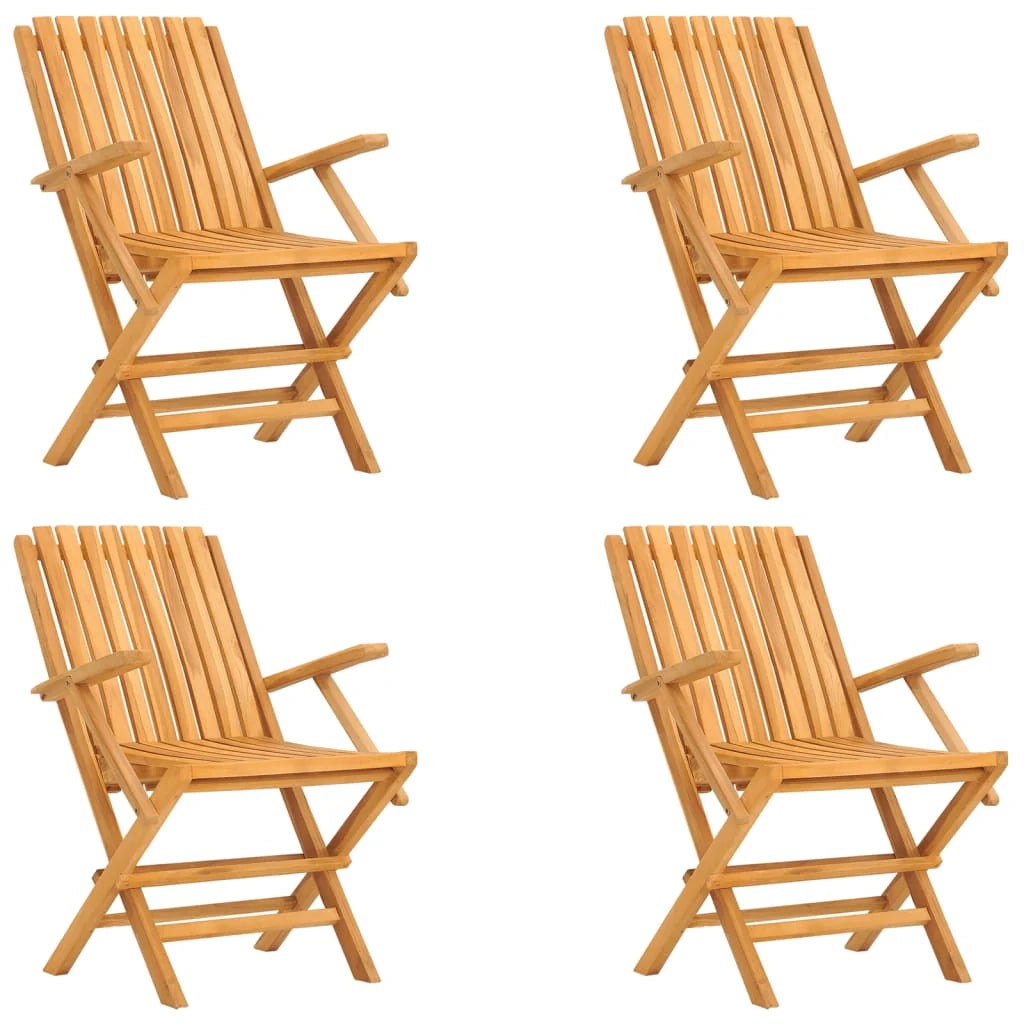 Set da pranzo da esterno/mobili da giardino in legno massello di teak da 5 pezzi 02_0014293