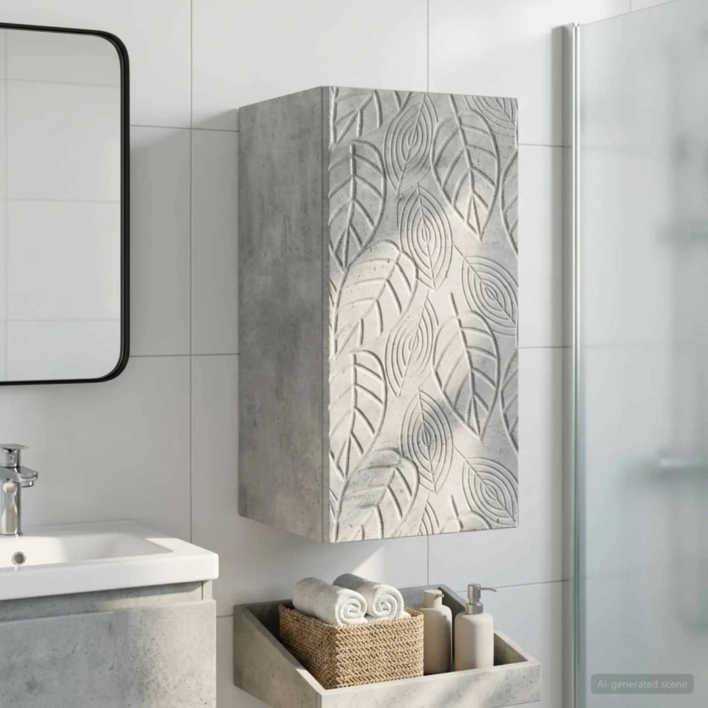 Armadio da bagno a muro DELFT Grigio Cemento 30 x 31 x 59 cm 897028