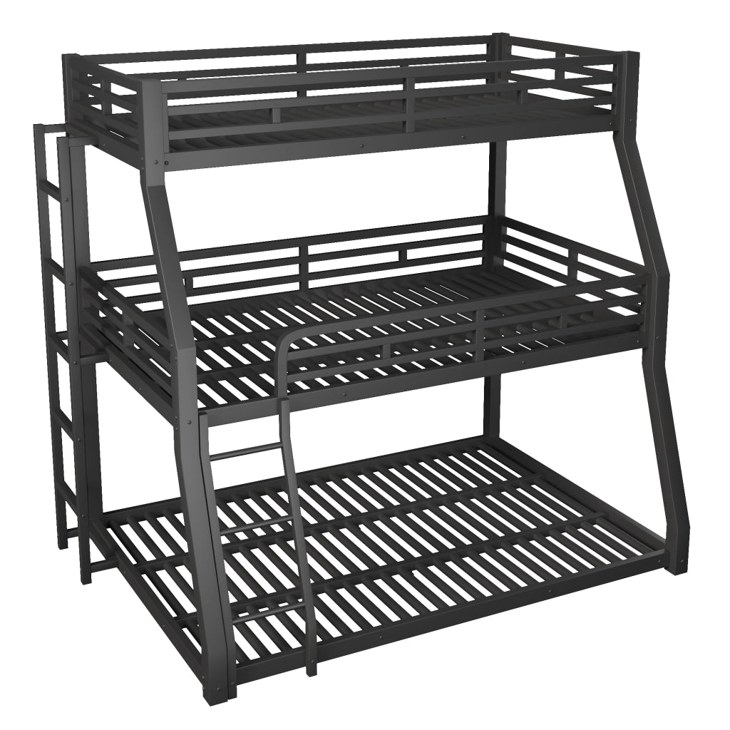 letto a castello metallo nero 147 x 213 cm