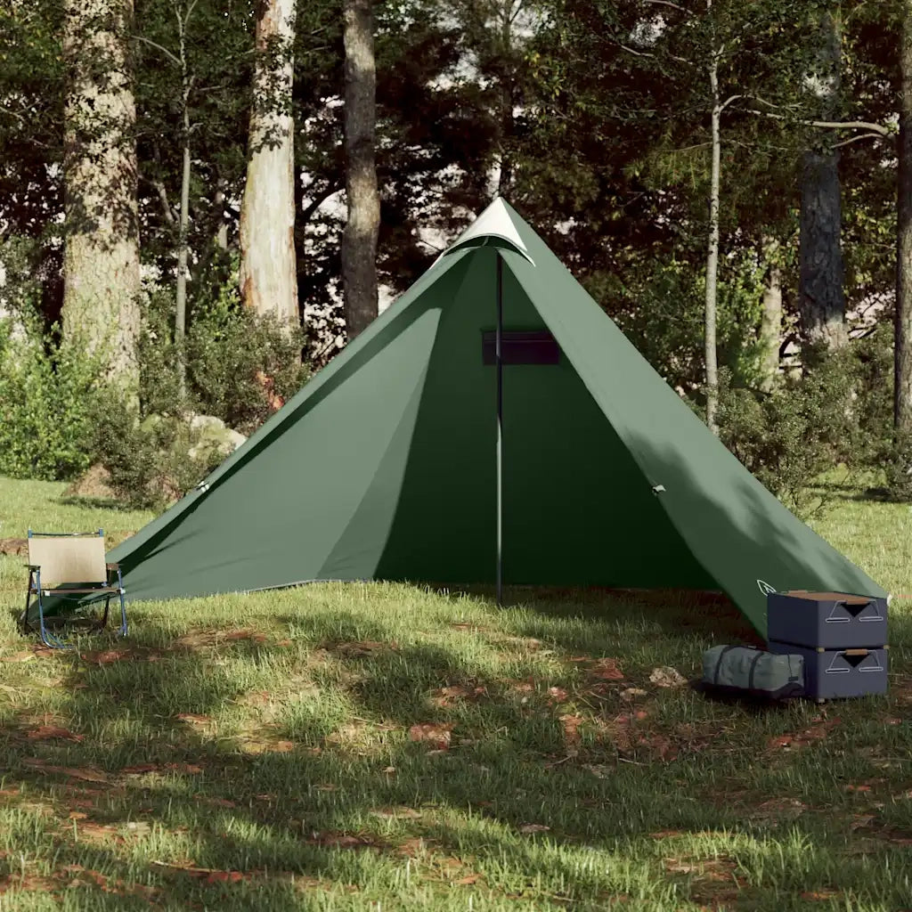 Tenda Familiare Tipi per 7 Persone-Tenda da campeggio Verde Impermeabile