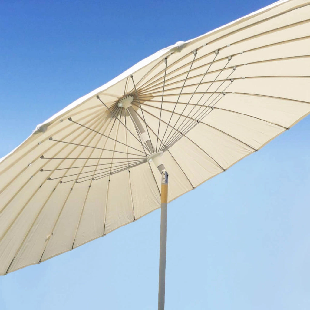 Ombrellone da Giardino Ø2,6 m Palo Ø38 mm in Alluminio Kraus Due Bianco