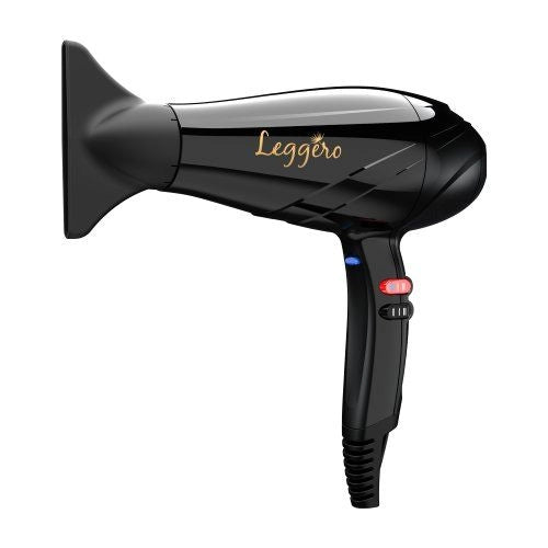 Ga.ma phon leggero gama, made in italy, ultraleggero, ergonomico, 2400w, motore ac a lunga durata, 6 combinazioni di temperatura e velocità, pulsante aria fredda, include una bocchetta 9mm, cavo lungo 3m - GH2004