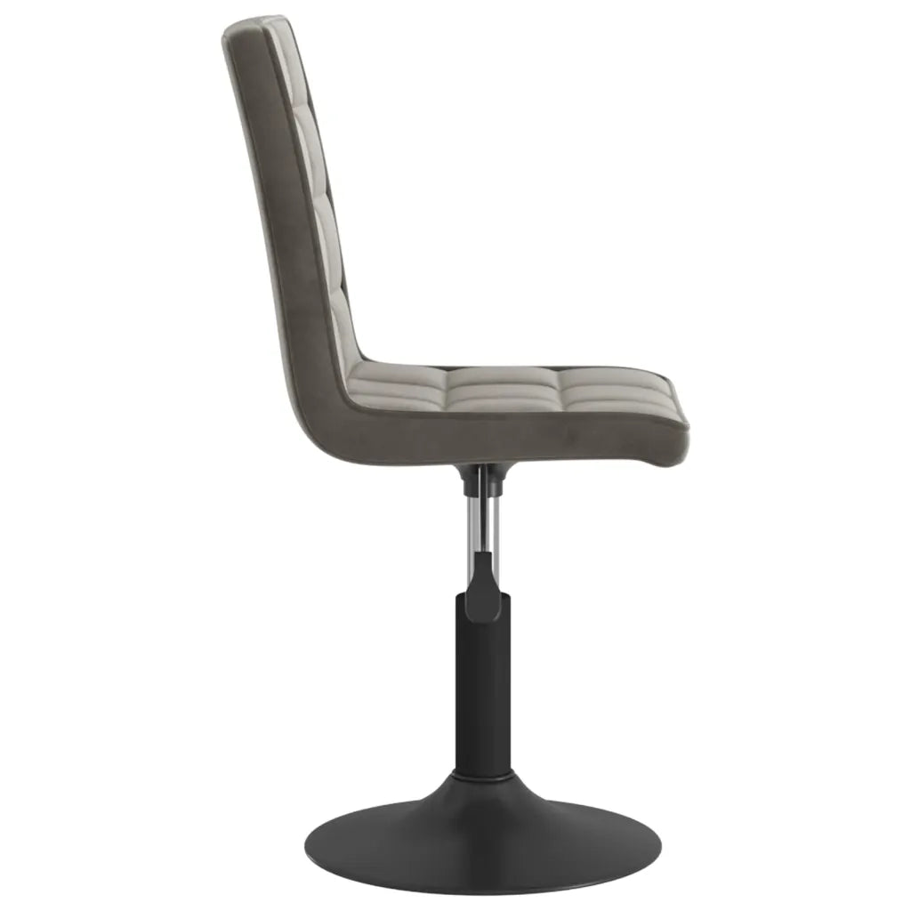 Sedie da Pranzo Girevoli 6 pz Grigio Scuro in Velluto 3089301