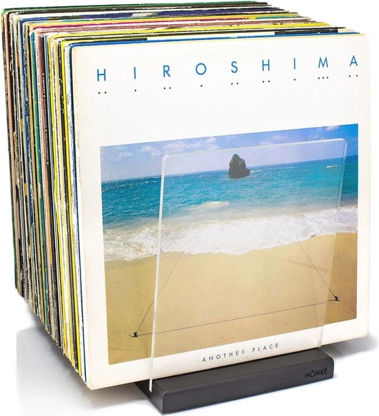 Supporto per dischi in vinile per 60 dischi - Stile plattero per dischi in vinile - Ideale per giradischi