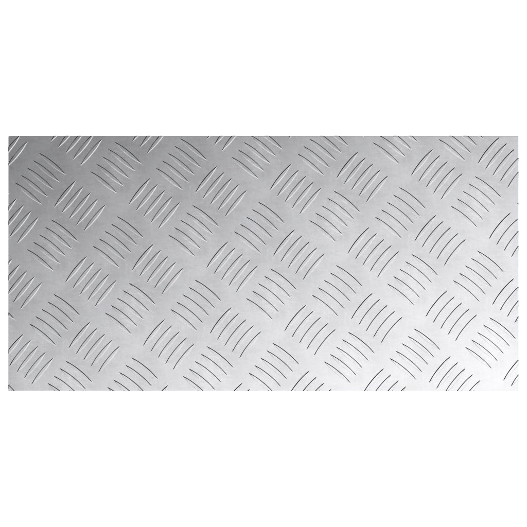 Piastrine in Alluminio 4 pz Antiscivolo 60x30 cm