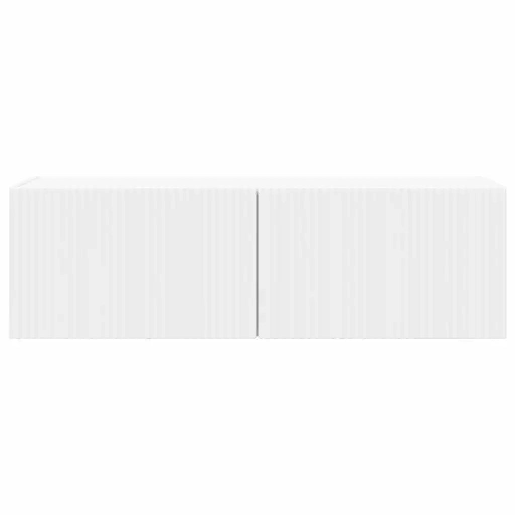 Mobile TV da parete Bianco 98 x 31 x 29,5 cm Legno multistrato 892229