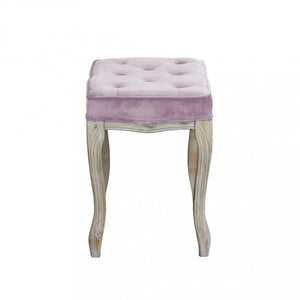 Sgabello Marly 50x36x47 h cm in Velluto Rosa