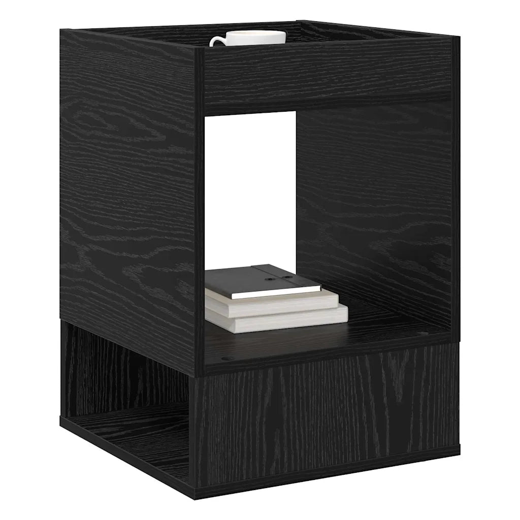 Tavolino 2 pz Rovere Nero 40 x 40 x 56 cm Legno ingegnerizzato 890947