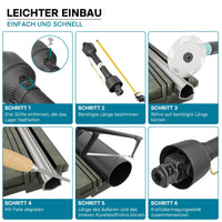 Albero cardanico T4 Giunto cardanico 1000-1100mm 460Nm 540rpm Cardano 40kW (55CV) 2x 1 3/8" 6 denti