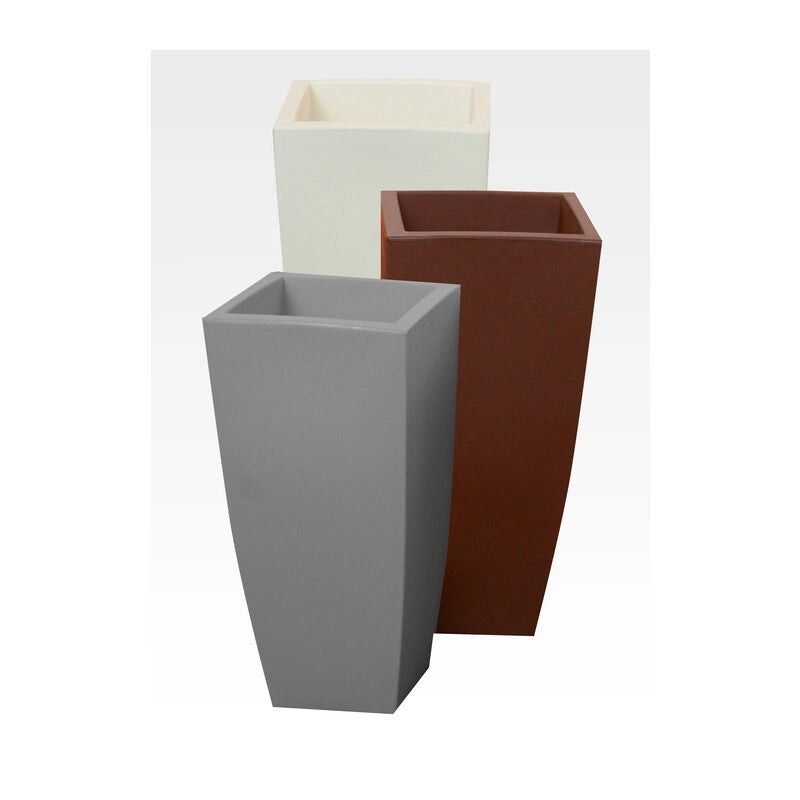 VASO STILO SQUARE 33X33XH70 CM GRIGIO