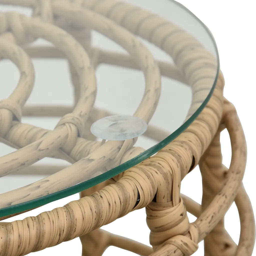 Set da Bistrot 3 pz | Set Salotto da Giardino in Polyrattan Rovere
