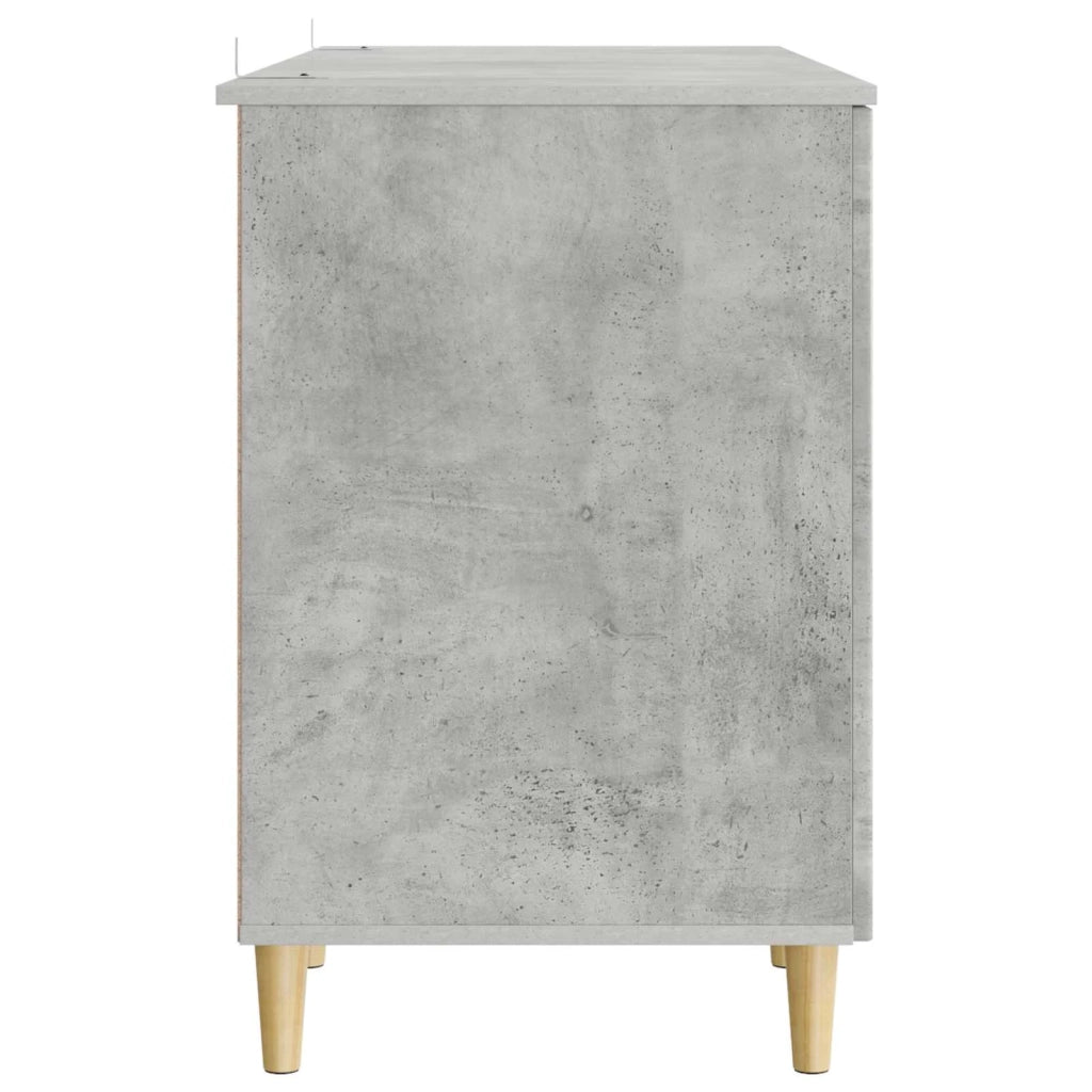 Scrivania con lo scaffale Grigio Cemento 142,5 x 50 x 75 cm 3414597