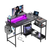Scrivania Gaming Angolare ¨C Minimal ¨C 110x80cm Nero