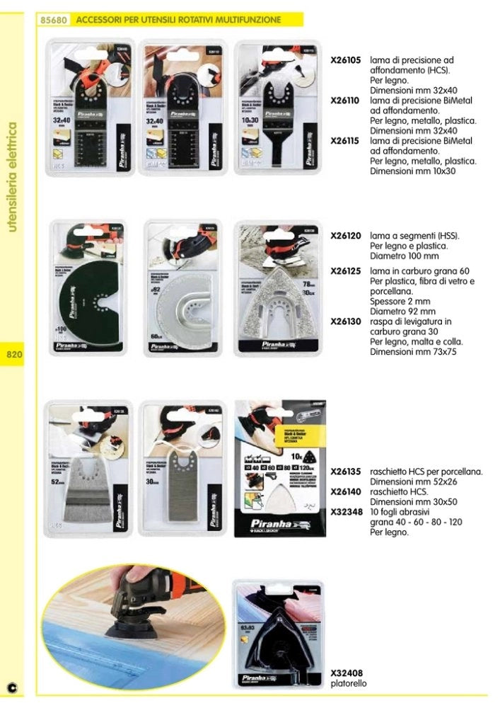 1pz piranha/stanley sta26105 lama precisione x legno xmt300 cod:ferx.92662