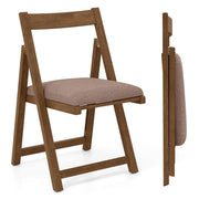 Set di 2 comode sedie pieghevoli 49 x 57,5 ​​x 87 cm dal design moderno in legno di noce e gomma 20_0012452