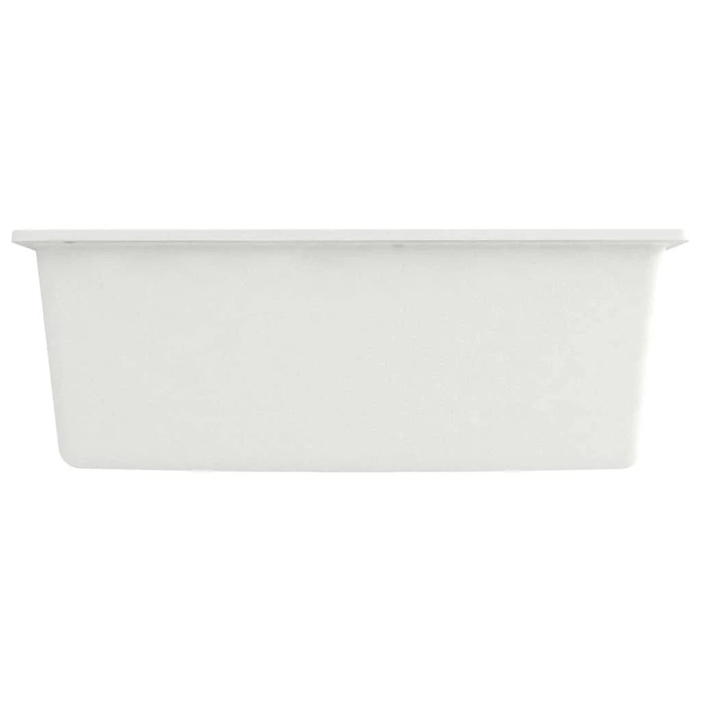Lavello da cucina con foro troppo pieno 53 x 50 cm granito bianco 02_0002384