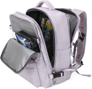 Borsa per donna, spalline ampie, cinturino in poliestere, impermeabile, ingresso USB, colore blu chiaro, dimensioni 43 x 30 x 20 cm