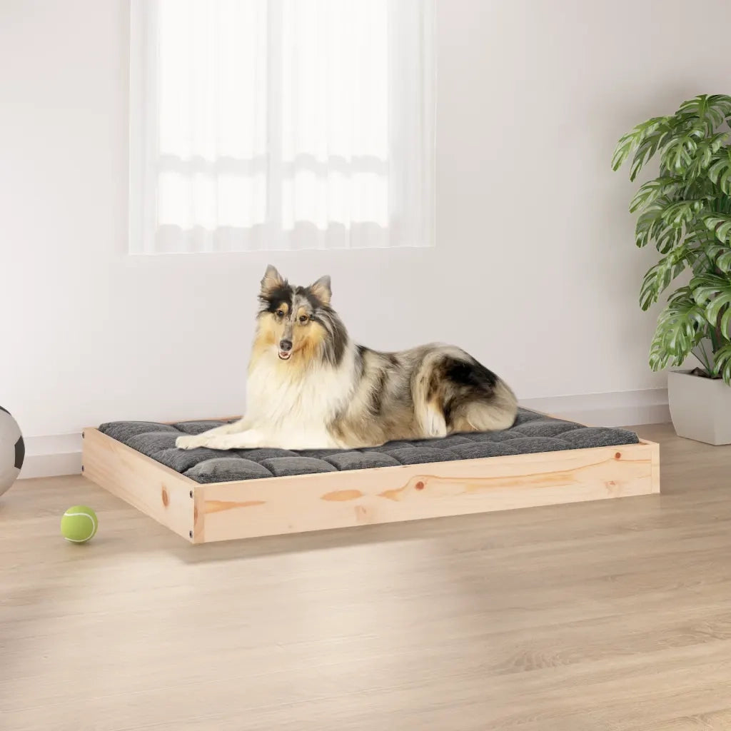 Cuccia per Cani 91,5x64x9 cm in Legno Massello di Pino cod mxl 50975