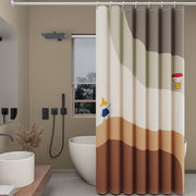 Gordiglio per doccia per bagno, impermeabile e resistente all'umidità, separatore per il water, tenda per doccia impermeabile e schiuma resistente.