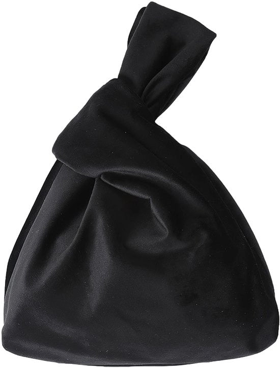 Borsa elegante per donna con rivestimento in velluto morbido Tote Bag Nero