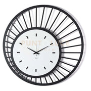 Orologio da parete di design Ray Nero,bianco marmo