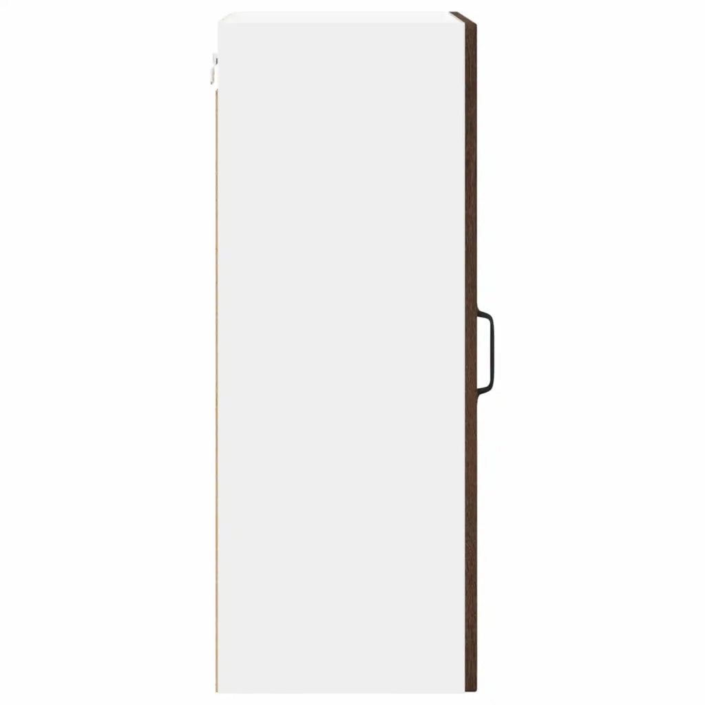 Mobile in vetro da parete LUCCA Rovere Marrone 40 x 31 x 80 cm 884999