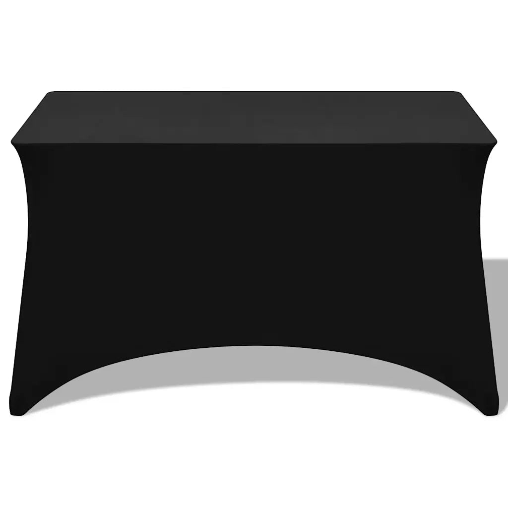 Fodere Elasticizzate per Tavolo 2 pz 243x76x74 cm Nero CFW5350312