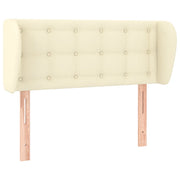 Testiera | Testata ad Orecchio Crema 93x23x78/88 cm in Similpelle